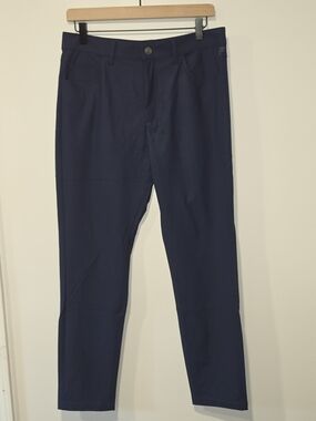 NWT Fabletics Don 5-Pocket Slim Fit Navy Performance Pants Mens Size 32x30